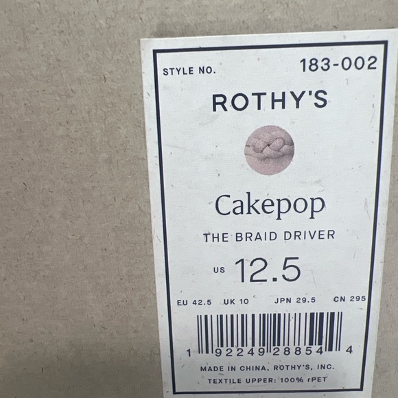 Rothy’s The Braid Driver Loafer Cakepop Pink Size 12.5 NIB Sustainable Knit - Picture 6 of 12